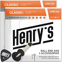 2-Pack Classical Guitar Strings with Ball End - Fast&Easy Restring